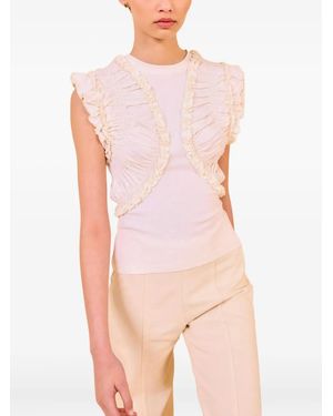 Ulla Johnson Val Sleeveless Ruffled Top - Pink