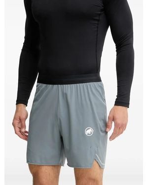 Mammut Aenergy Tr Logo-Print Side-Slit Shorts - Black