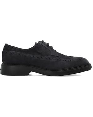 Hogan Bucature Derby Shoes - Black