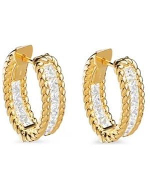 Apm Monaco Cordage Twisted Hoop Earrings - Metallic