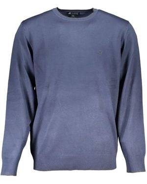 U.S. Grand Crew-Neck Cotton Jumper - Blue