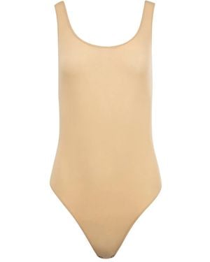 Magda Butrym Body Con Cuello Redondo - Neutro