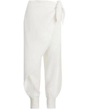 Polo Ralph Lauren Wrap-Effect Trousers - White