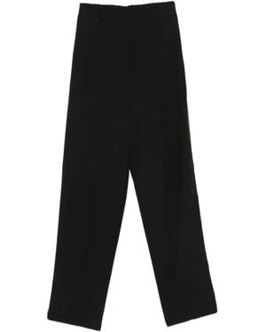 Carla G Pantalones con cinturilla elástica - Negro