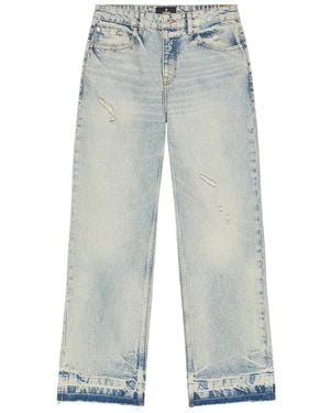 Represent Stud-Embellished Distressed Jeans - Blue