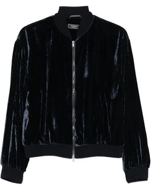 Peserico Velvet Zip-Front Jacket - Black
