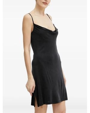 Versace Jeans Couture Cowl-Neck Strap Dress - Black