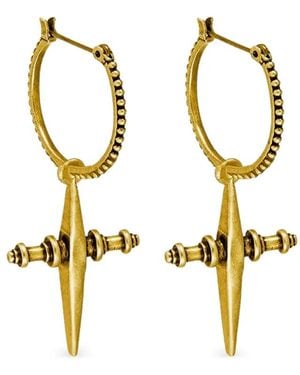 Luv Aj Cross-hoops Earrings - Metallic