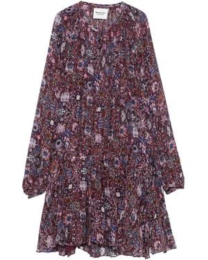 Isabel Marant Bess フローラル ドレス - パープル