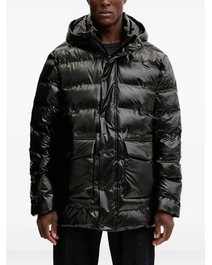 KARL LAGERFELD Hooded Padded Jacket - Black