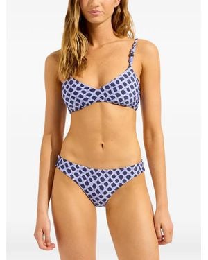 Seafolly Marseille Bikini Mit Print - Blau