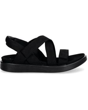 Ecco Crossover Touch-Strap Sandals - Black