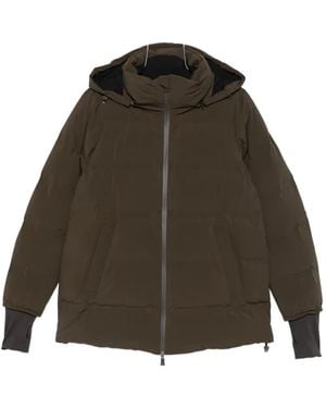 Herno Hooded Quilted Jacket - Brown