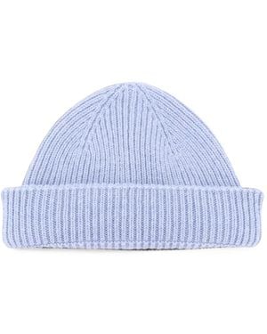 Amaranto Gerippte Beanie - Blau