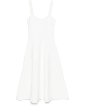 Maje Knit Midi Dress - White