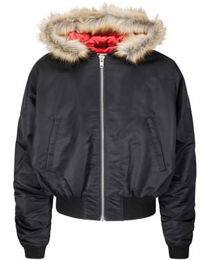 Stockholm Surfboard Club Hooded Puffer Jacket - Grey