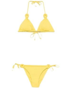 Fisico Ring-Detail Bikini - Metallic
