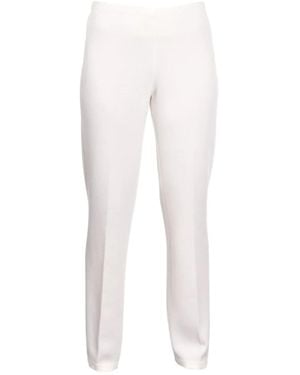 Gran Sasso Pressed-Crease Trousers - White