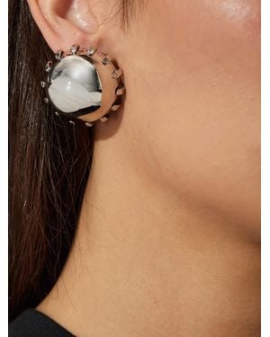 Marni Domed-Style Stud Earrings - Natural