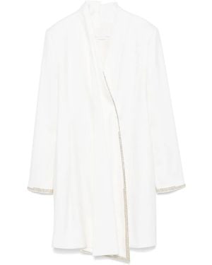 Genny Rhinestone-Embellished Mini Dress - White