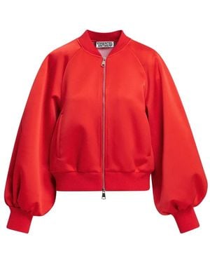 Essentiel Antwerp Kyro Raglan-Sleeve Bomber Jacket - Red