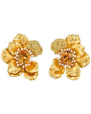 Anabela Chan 24Kt Roi De Soleil Earrings - Metallic