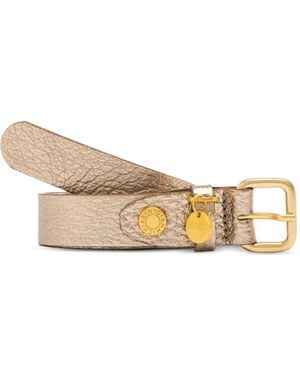 Gianni Chiarini Metallic Charm Belt - Natural