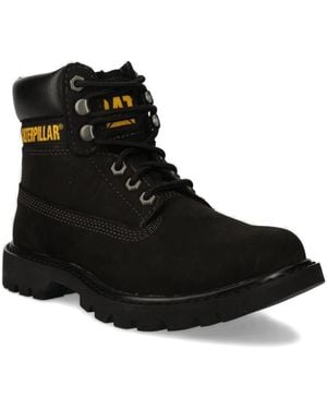 Caterpillar Lace-Up Chunky-Sole Boots - Black