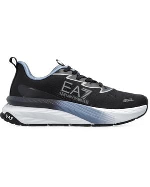EA7 Sneakers Mit Logo-Print - Weiß