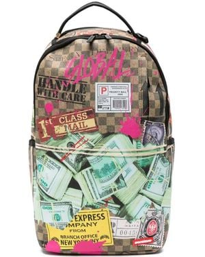 Sprayground Sac À Dos À Imprimé Graphique À Carreaux - Grey