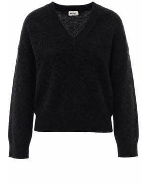 Not Shy Bethan V-Neck Jumper - Black