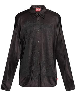 DIESEL Shirt With Logo - Black