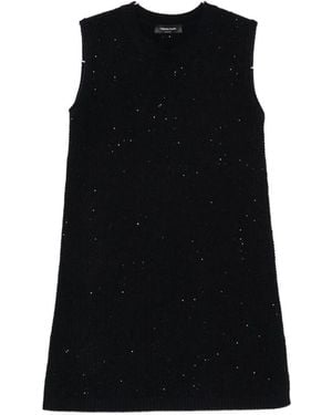 Fabiana Filippi Wool Blend Short Dress - Black