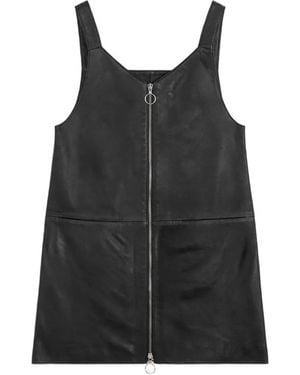Fiorucci Zip Pocket Leather Dress - Black
