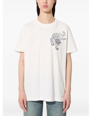 KENZO Tiger Embroidery T-Shirt - White