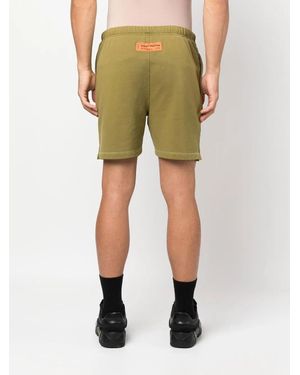 Heron Preston Logo-Patch Track Shorts - Green
