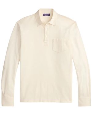 Ralph Lauren Poloshirt mit aufgesetzter Tasche - Weiß
