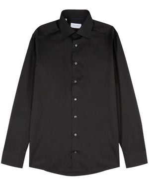 Eton Buttoned Long-Sleeve Shirt - Black