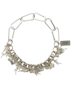 Chopova Lowena Sports Fan Carabiner Necklace - Metallic