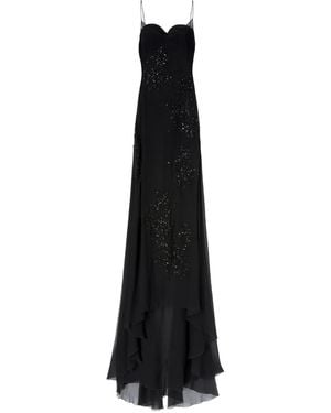 Ermanno Scervino Crystal-Embellished Maxi Dress - Black