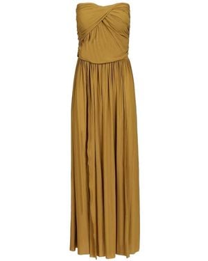 Amazuìn Tayla Ruched Maxi Skirt - Metallic
