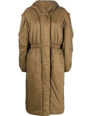Isabel Marant フーデッド パデッドコート - グリーン