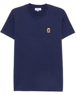 ARRELS Barcelona T-Shirt Con Applicazione Ricamata - Blu