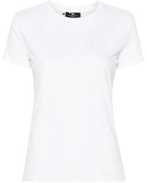 Elisabetta Franchi モノグラム Tシャツ - ホワイト