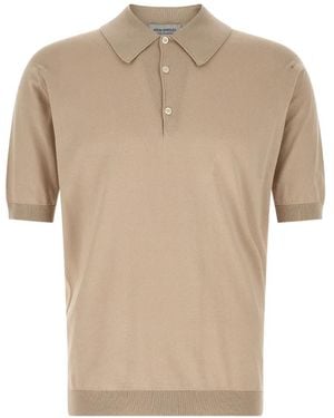 John Smedley Isis Polo Shirt - Natural
