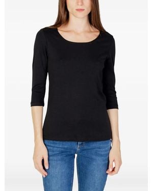 Street One Three-Quarter Sleeve T-Shirt - Black