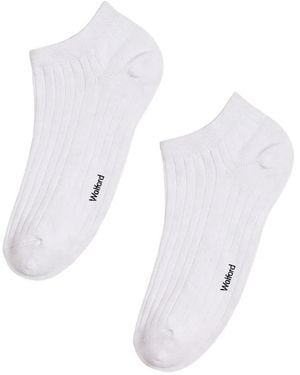 Wolford Rib-Knit Cotton-Blend Socks - White
