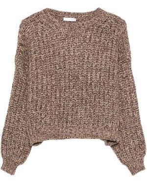 Liska Jersey De Punto Grueso - Marrón