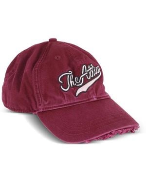 The Attico Logo-Embroidered Baseball Cap - Purple