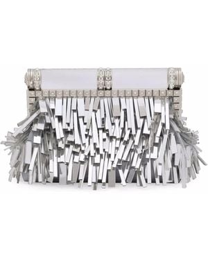 Dolce & Gabbana Fringed Mordore Clutch Bag - White